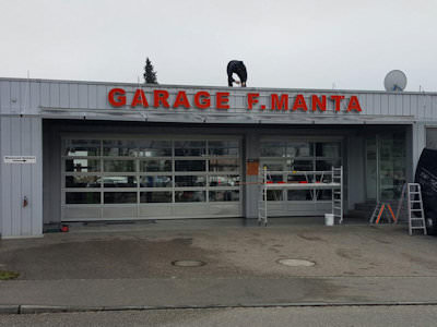 Überdachung Garage